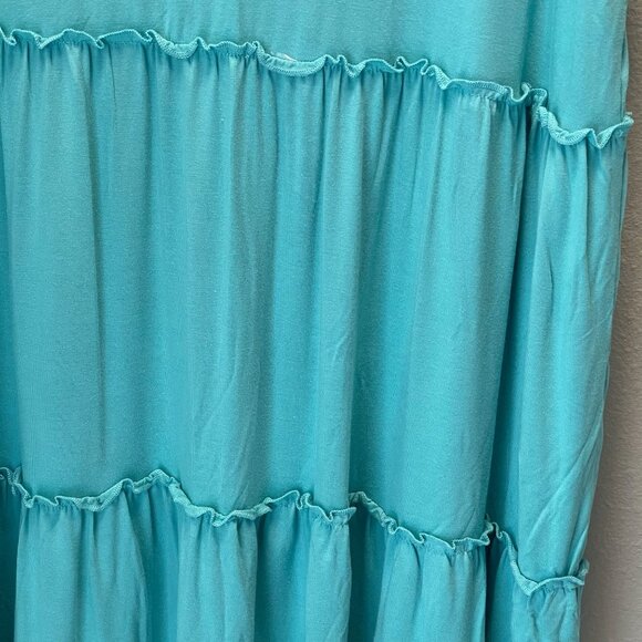 Heimish USA Aqua Tiered tank tunic  Sleeveless Top  Plus Size nwot - Picture 5 of 5